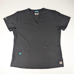 Carhartt Force Women's Large Scrub Shirt - Black